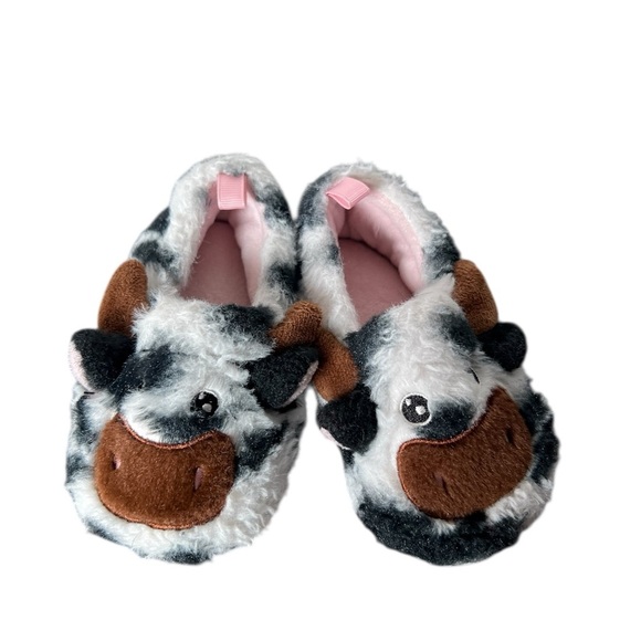 Cow Slippers Wonder Nation Toddler Size 6 - Picture 2 of 5